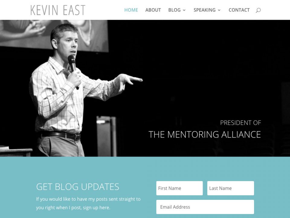 Kevin East’s Blogtablet screenshot