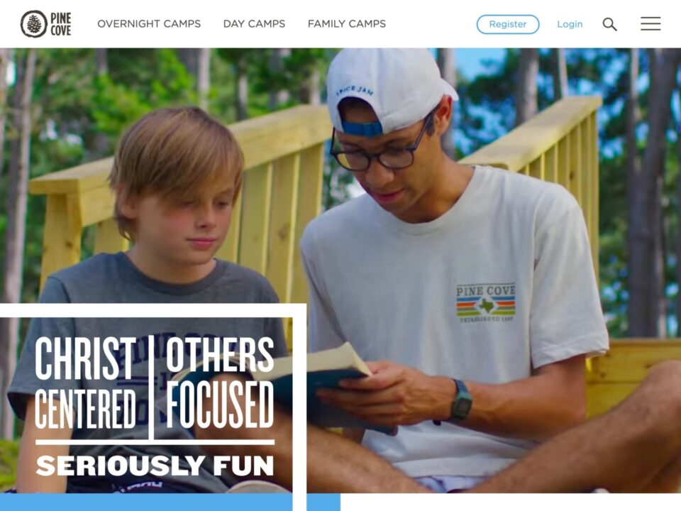 Pine Cove Websitetablet screenshot
